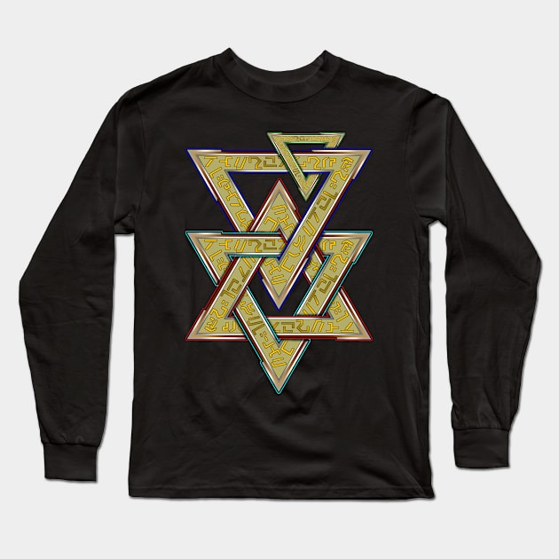 triangle Long Sleeve T-Shirt by SabarAja